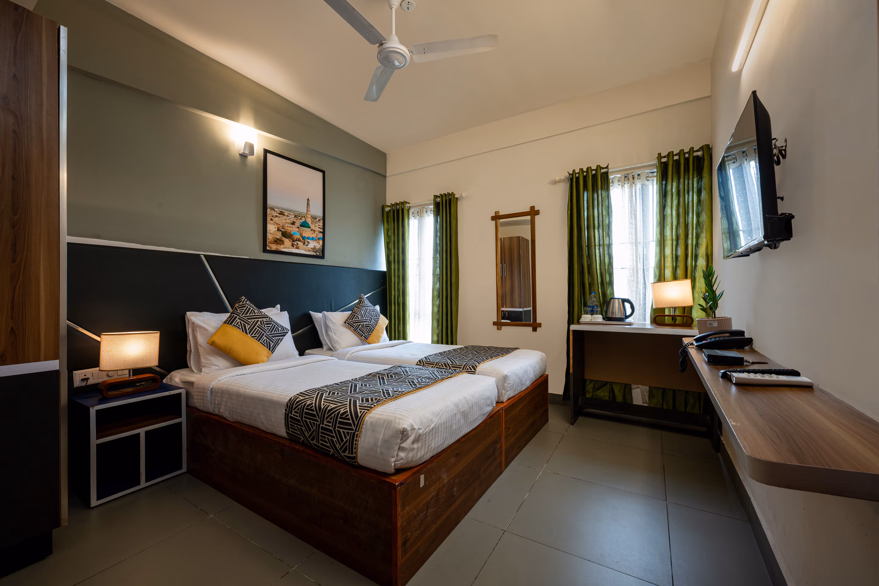 Luxury guest room interior showing premium bedding and decor - Image 49