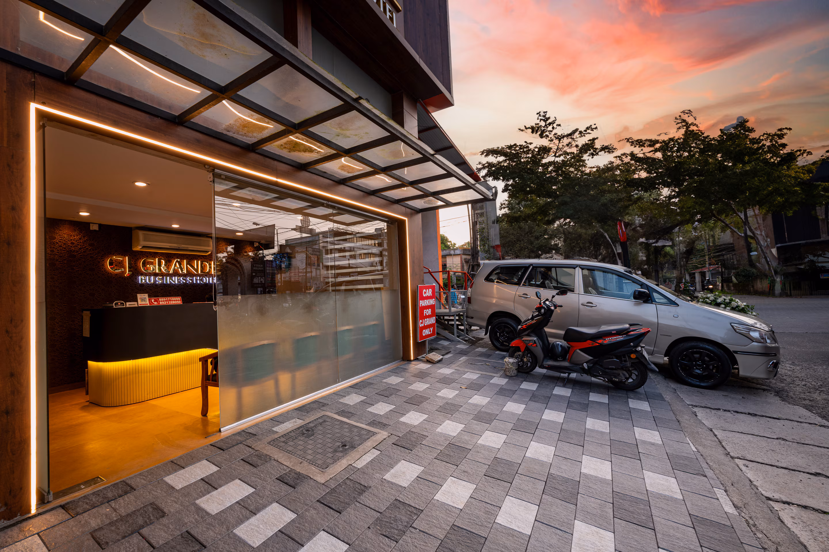 Secure and spacious guest parking area - Image 56